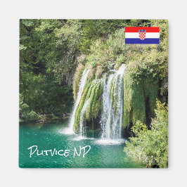 Vattenfall i Plitvice nationalpark - Kroatien Magnet