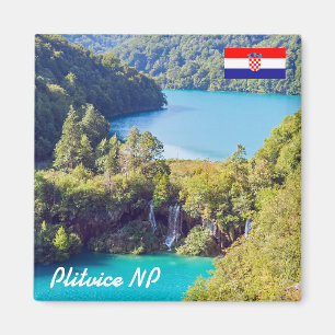 Vattenfall i Plitvice nationalpark - Kroatien Magnet