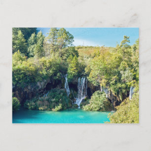 Vattenfall i Plitvice nationalpark - Kroatien Vykort