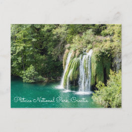 Vattenfall i Plitvice nationalpark - Kroatien Vykort