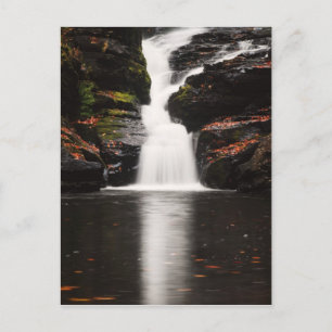 Vattenfall i Poconos i Pennsylvania Vykort