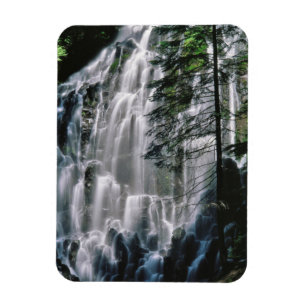 Vattenfall i skog, Oregon Magnet