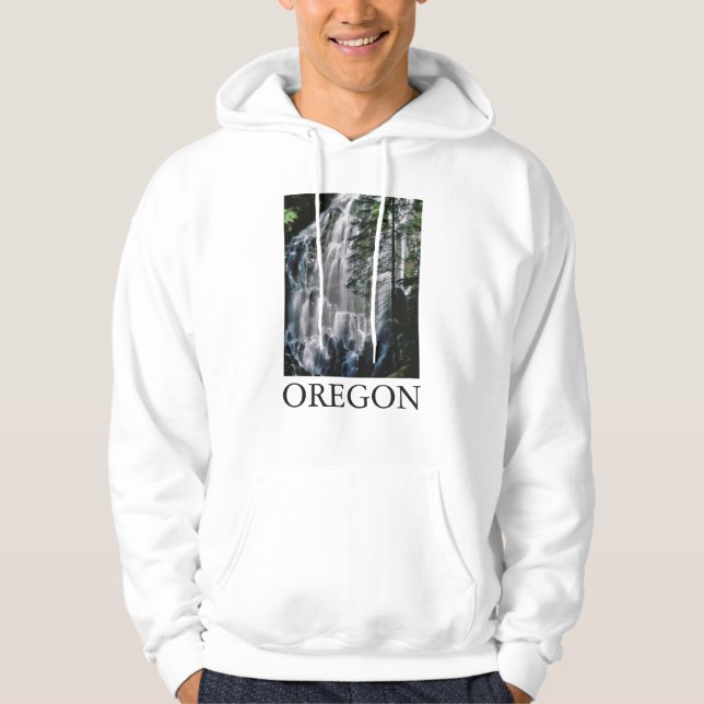 Vattenfall i skog, Oregon Sweatshirt (Framsida)