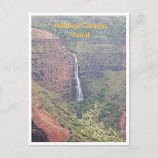 "VATTENFALL I WAIMEA CANYON,Kauai Vykort