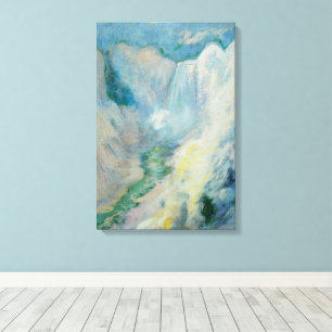 Vattenfall i Yellowstone av Twachtman, Vintage Art Canvastryck