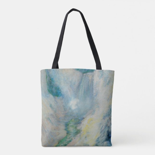 Vattenfall i Yellowstone av Twachtman, Vintage Art Tygkasse (Baksida)