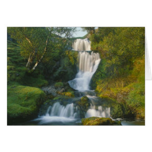 Vattenfall, Isle of Skye, Skottland Hälsningskort