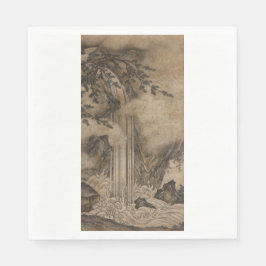 Vattenfall (japansk landskapskonst) (Kano Motonobu Pappersservett