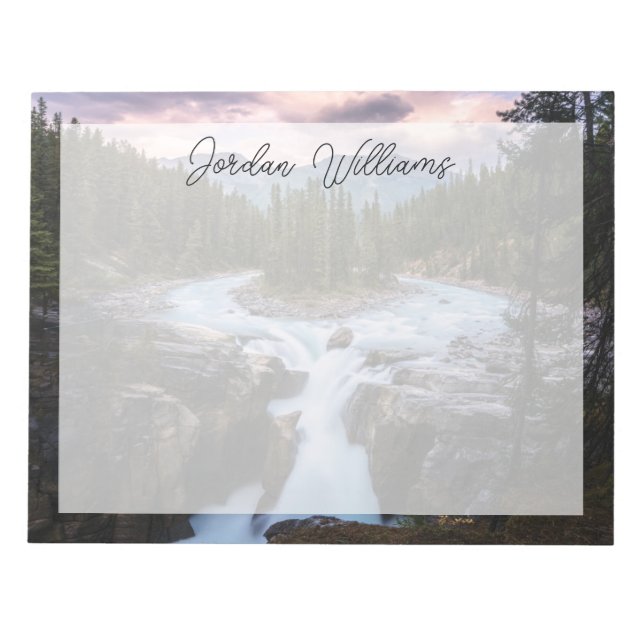 Vattenfall | Jasper National Park, Kanada Anteckningsblock (Framsida)