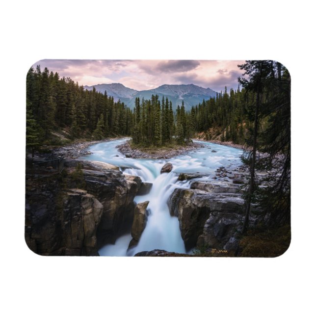 Vattenfall | Jasper National Park, Kanada Magnet (Horisontell)