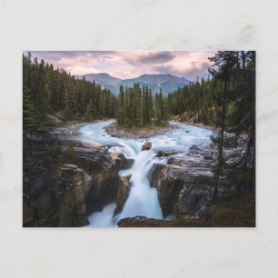 Vattenfall Jasper National Park, Kanada Vykort