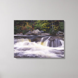 Vattenfall, Kancamagus Highway, Vit Canvastryck