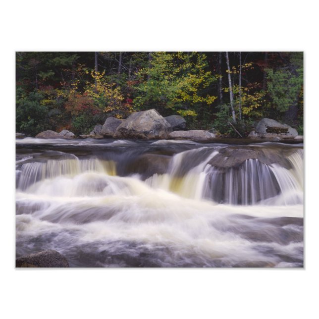 Vattenfall, Kancamagus Highway, Vit Fototryck (Framsidan)
