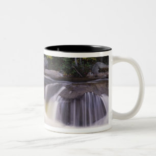 Vattenfall, Kancamagus Highway, Vit Två-Tonad Mugg