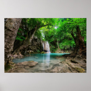 Vattenfall Kanchanaburi, Thailand Poster