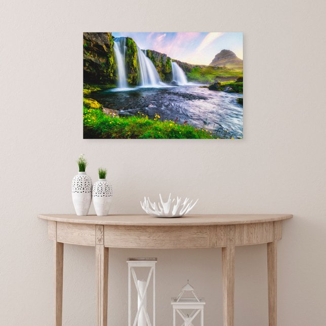 Vattenfall | Kirkjufosfoss, Island Canvastryck (Skapare uppladdad)