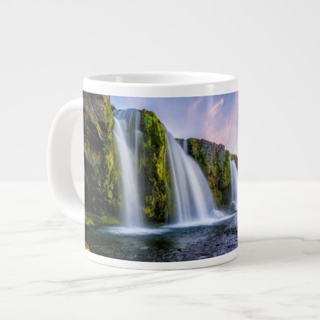 Vattenfall | Kirkjufosfoss, Island Jumbo Mugg (Framsida vänster)