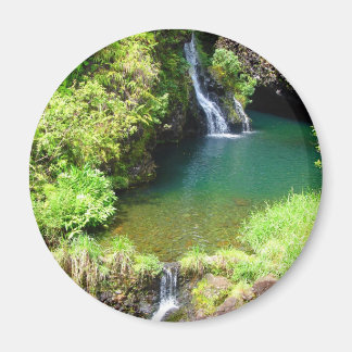 Vattenfall längs vägen till Hana, Maui, Hawaii Magnet