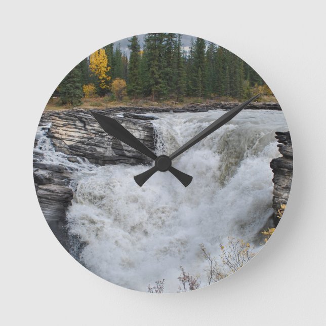 Vattenfall liggande, Athabasca Falls Rund Klocka (Framsida)