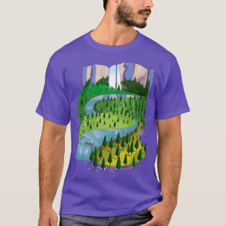 Vattenfall liggande t shirt