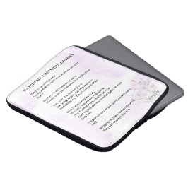 Vattenfall mellan Älskare upplyftande Dikt Poster Laptop Fodral