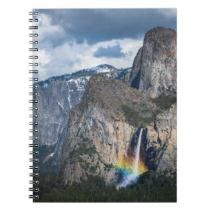 Vattenfall Möhippa Veil Falls Yosemite Californi Anteckningsbok