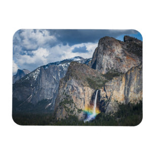 Vattenfall Möhippa Veil Falls Yosemite Californi Magnet