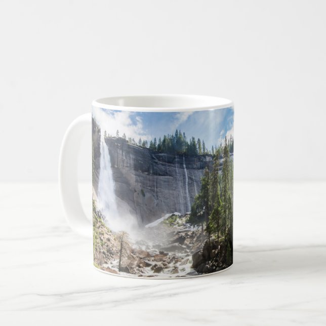 Vattenfall | Nevada Fall, Yosemite, CA Kaffemugg (Framsida vänster)