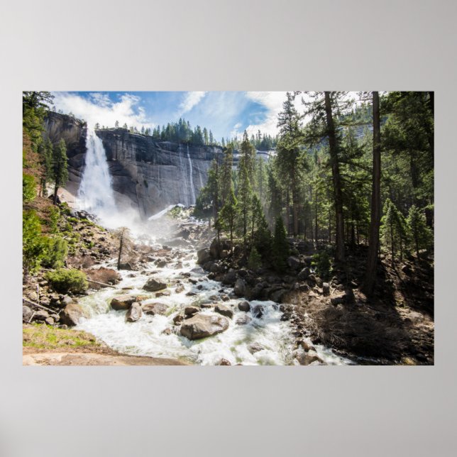 Vattenfall | Nevada Fall, Yosemite, CA Poster (Framsidan)