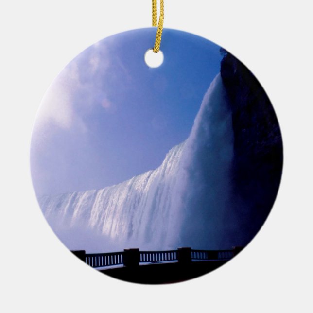 Vattenfall Niagara Falls Julgransprydnad Keramik (Framsidan)