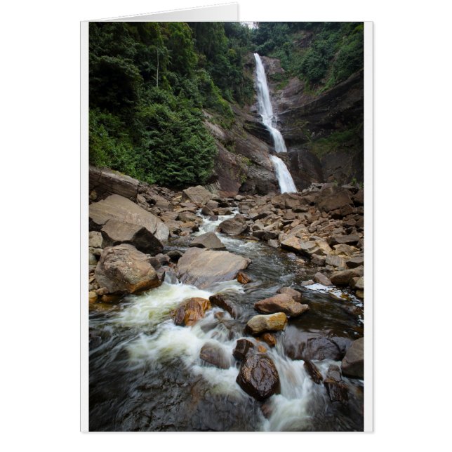 Vattenfall och flod hälsningskort (Framsidan)