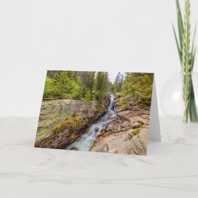 Vattenfall och floden Cascade Kort (Framsida)