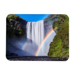 Vattenfall och regnbåge magnet