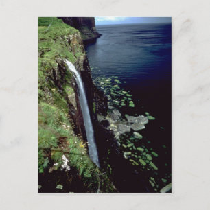 Vattenfall över klipporna på Isle of Skye, Sco Vykort