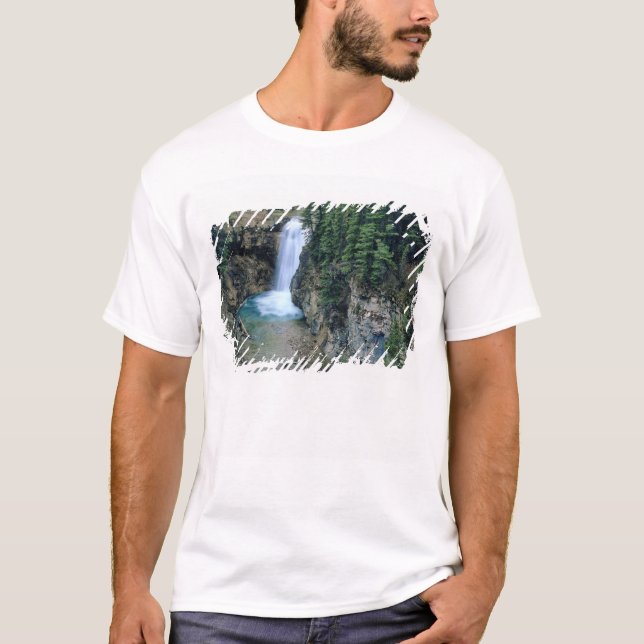 Vattenfall på Falls Creek i Lewis och Clark Tee (Framsida)