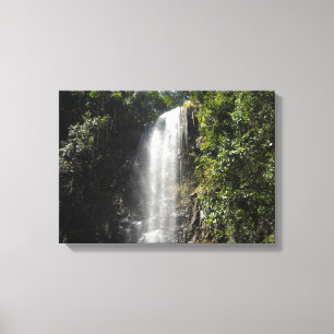 Vattenfall på Kauai, Hawaii Canvastryck