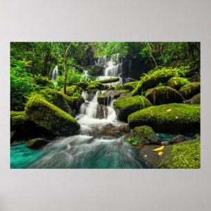 Vattenfall Phu Tub Berk Mountain, Thailand Poster
