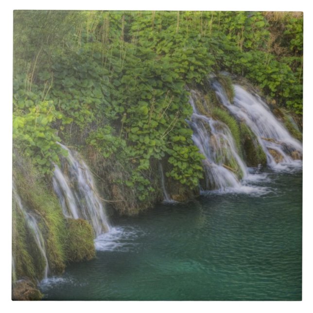Vattenfall, Plitvice Sjöar nationalpark och Kakelplatta (Framsidan)
