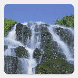 Vattenfall, Portree, Isle of Skye, Höglandet, Fyrkantigt Klistermärke