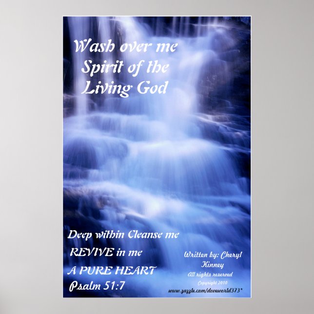 Vattenfall Poster Tvätta över mig... (Framsidan)