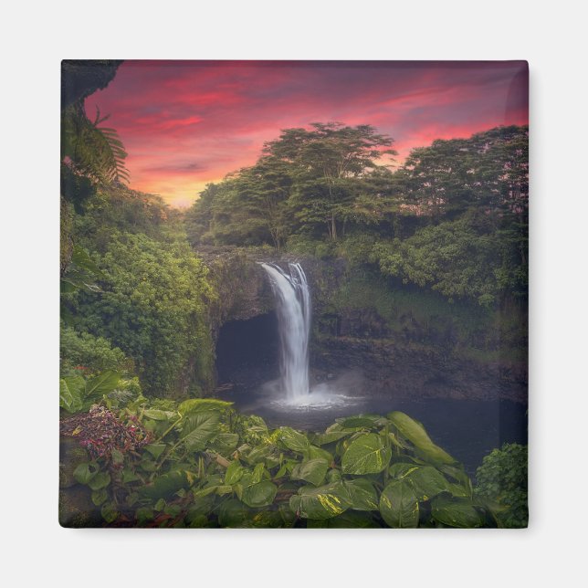 Vattenfall | Rainbow Falls, Hilo, Hawaii Magnet (Framsidan)