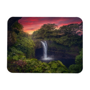 Vattenfall Rainbow Falls, Hilo, Hawaii Magnet