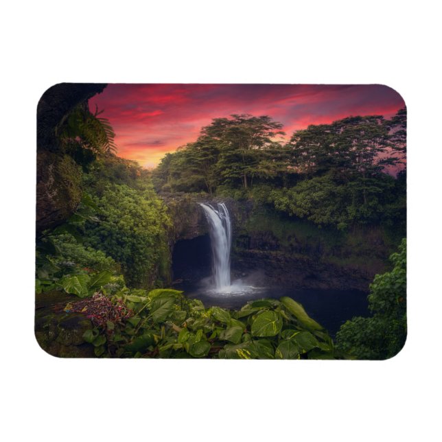 Vattenfall | Rainbow Falls, Hilo, Hawaii Magnet (Horisontell)