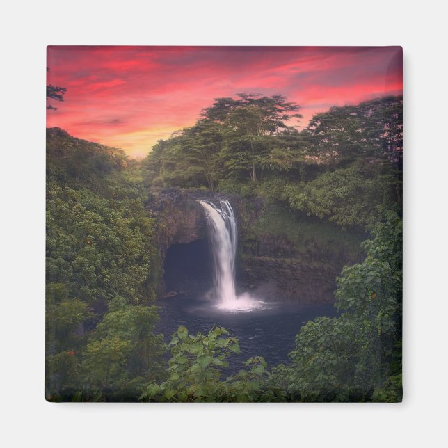 Vattenfall | Rainbow Falls, Hilo, Hawaii Magnet (Framsidan)