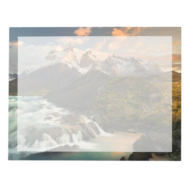 Vattenfall | Salto Klass Waterfall Patagonia Chile Anteckningsblock (Framsida)