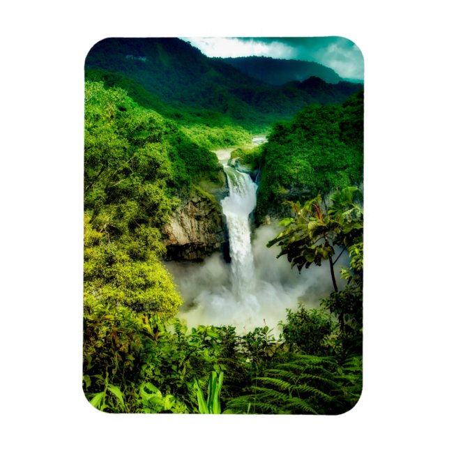 Vattenfall | San Rafael Falls, Ecuador Magnet (Vertikal)