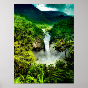 Vattenfall San Rafael Falls, Ecuador Poster