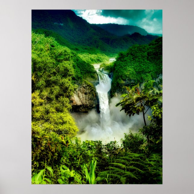 Vattenfall | San Rafael Falls, Ecuador Poster (Framsidan)