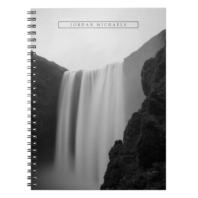 Vattenfall | Skogafoss vattenfall, Island Anteckningsbok (Framsidan)