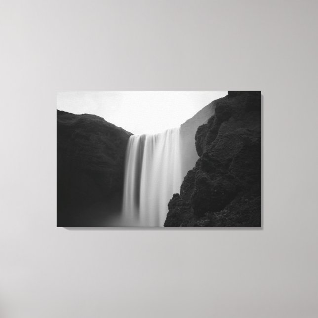 Vattenfall | Skogafoss Waterfall, Island Canvastryck (Framsida)